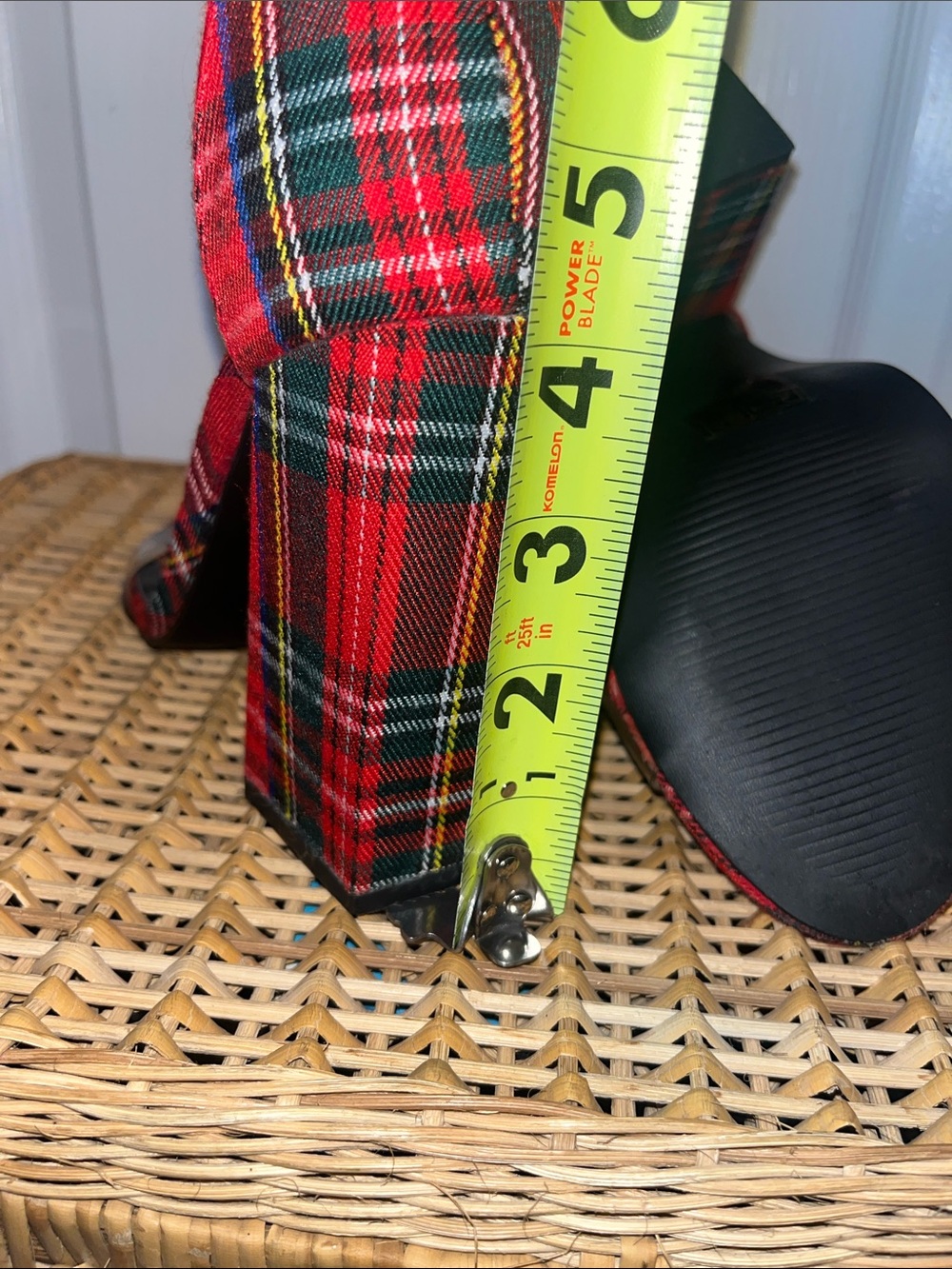 DOLLS KILL Plaid chunky heels - Picture 7 of 8